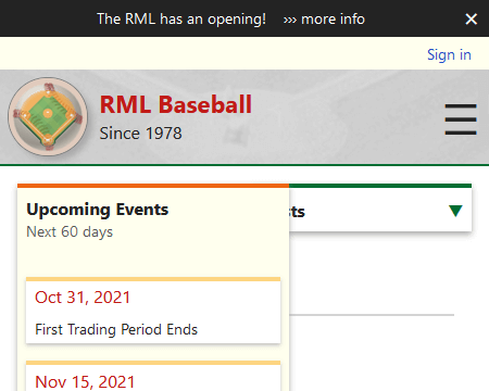 RML Baseball